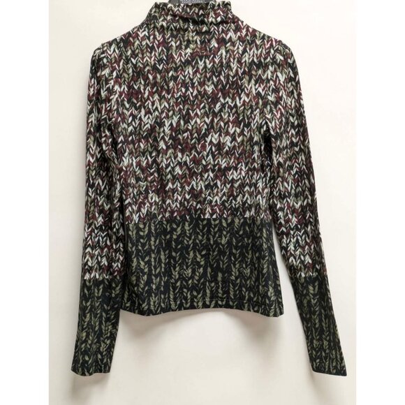 Loewe Luxury Patterned Long Sleeve Cotton Top Multicolor S - Picture 3 of 11